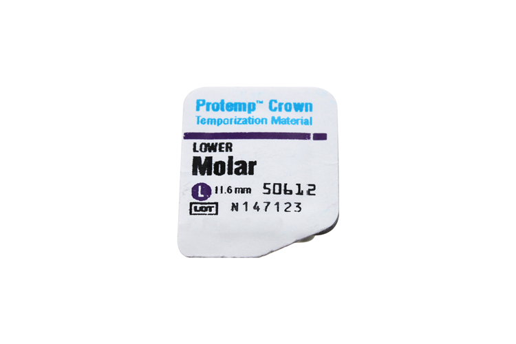 PROTEMP CROWN MOLAR UNTERER LARGE 5 KRONEN-3M