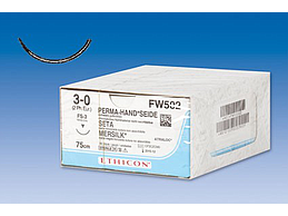 SUTURE SOIE FW  502  3-0 75CM 16C 3/8 FS3 36PCS