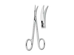 CISEAUX GENCIVE COURBE ARRONDI IRIS 11,5CM