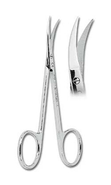 CISEAUX GENCIVE COURBE ARRONDI IRIS 11,5CM