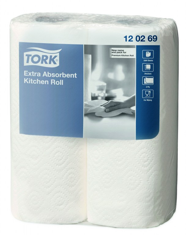 TORK KUCHENROLLE 2-LAGIG 23X24CM