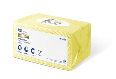 TORK COLOUR CODED YELLOW 8X40 PCS.