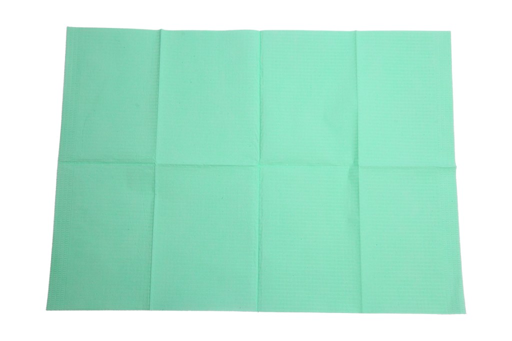 SERVIETTES PATIENTS 2PLIS VERT AQUA 500PCS