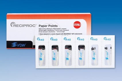 RECIPROC STERILE PAPIERSPITZEN R40 SCHWARZ