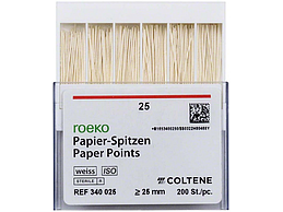 POINTE PAPIER BLANC ISO 25 200PCS