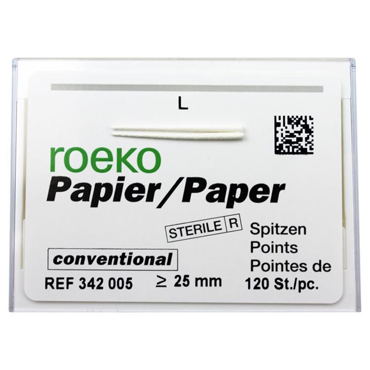POINTE PAPIER CONVENTIONAL STERIL L 120 PC