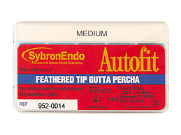 MEDIUM AUTOFIT FEATHERED TIP GUTTA PERCHA BOX/100