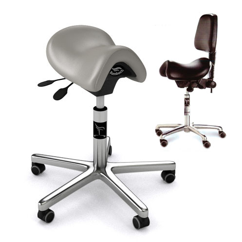BAMBACH TABOURET AVEC DOSSIER GREY