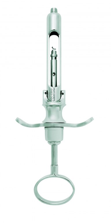 SERINGUE ANESTH INOX+ANNEAU+ASPIR 483-3