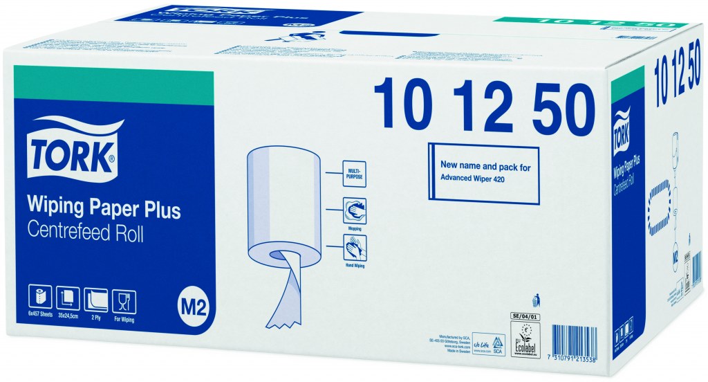 TORK WIPER PLUS 2 PLY 6 ROLLS