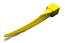 G-WEDGE ULTRA-FIN, JAUNE 100PCS