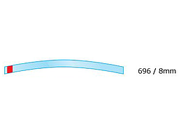 STRIPS TRANSP GEBOGEN 8MM 696
