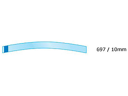 STRIPS TRANSP GEBOGEN 10MM 697
