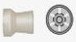 SNAP ON CUPS HARD GUMMI WEISS 30ST.