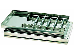 COUVERCLE PLATEAU INOX 28X18X2.5CM