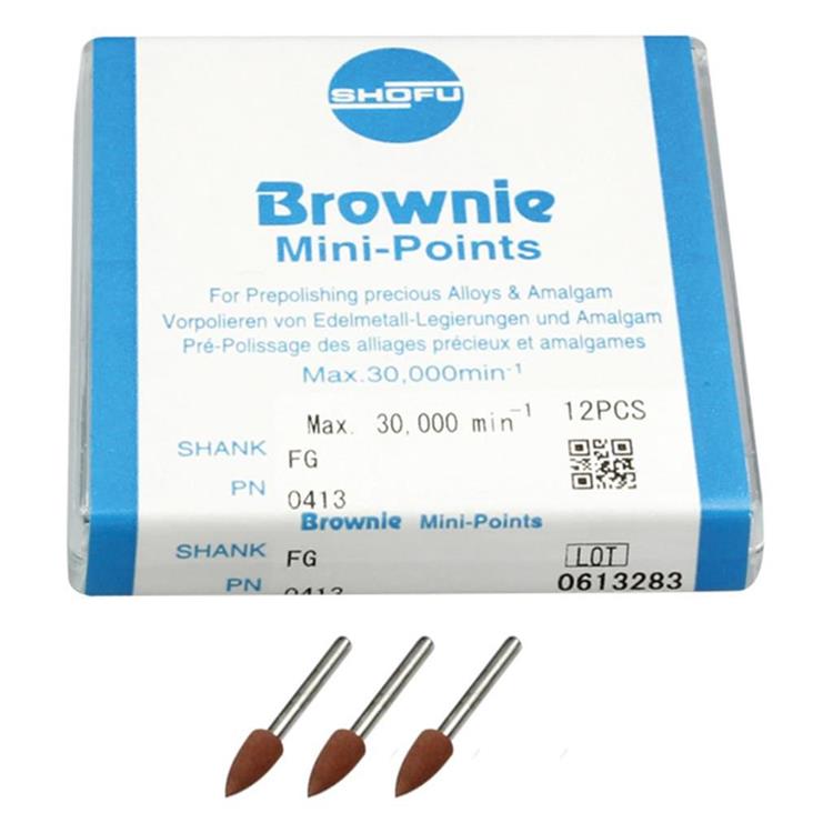 BROWNIE MINI POINT 413 FG 12PCS SHOFU