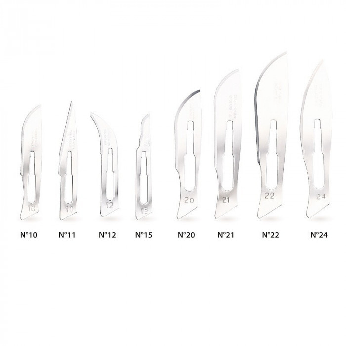 LAMES BISTOURI 100PCS N12 STERILES
