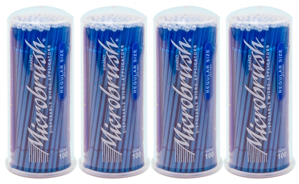 MICROBRUSH TUBE REGULAR BLAU 400 ST