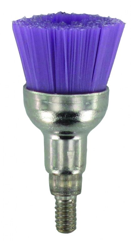 BROSSETTES NYLON MED(PURPLE)SCREW 100PCS